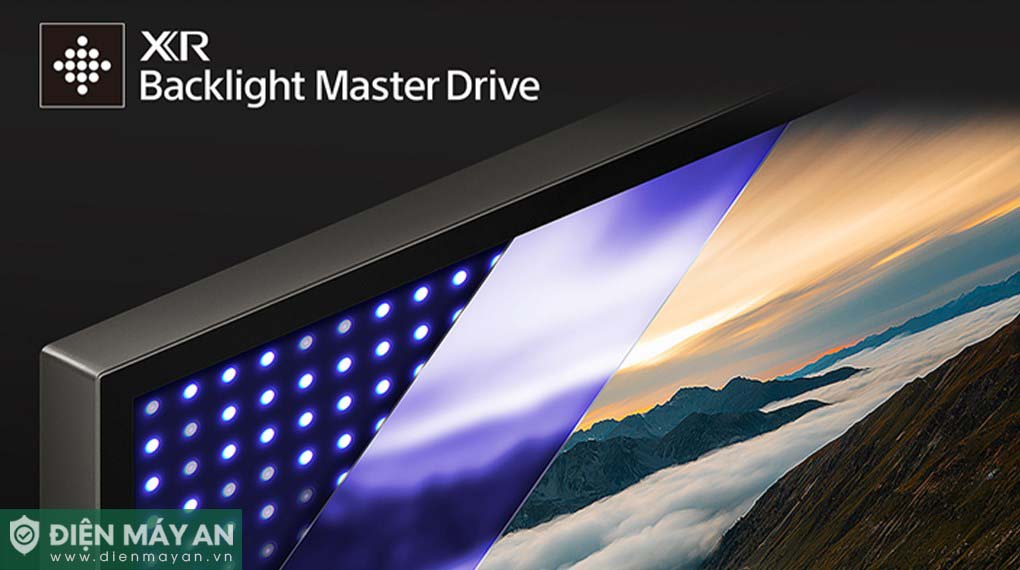 Công nghệ XR Backlight Master Drive kết hợp với XR Contrast Booster 30 là công nghệ tiên tiến của Sony