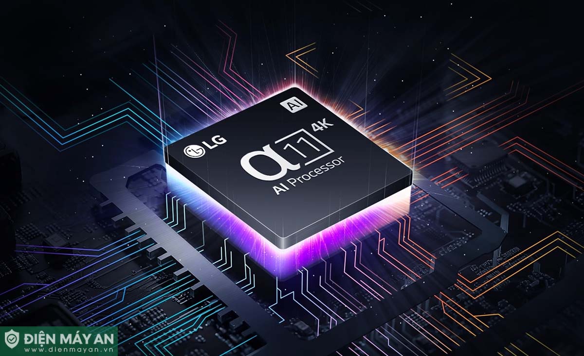 Bộ vi xử lý độc quyền α11 AI Processor 4K vô cùng tân tiến trên tivi LG 4K OLED83M4PSA 