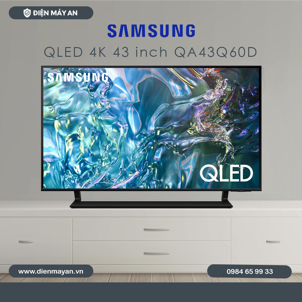 Smart Tivi QLED Samsung 4K 43 inch QA43Q60D - Mới 2024