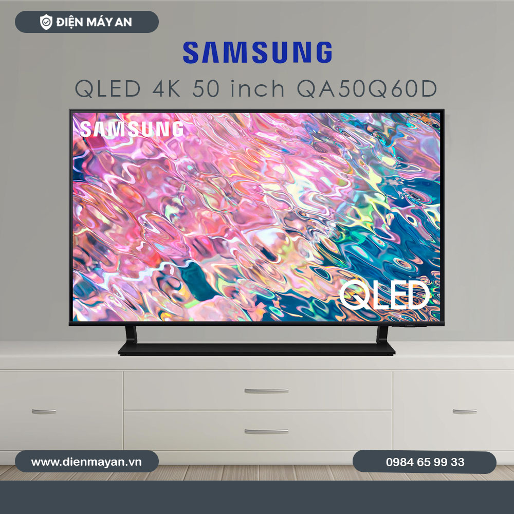 Smart Tivi QLED Samsung 4K 50 inch QA50Q60D - Mới 2024