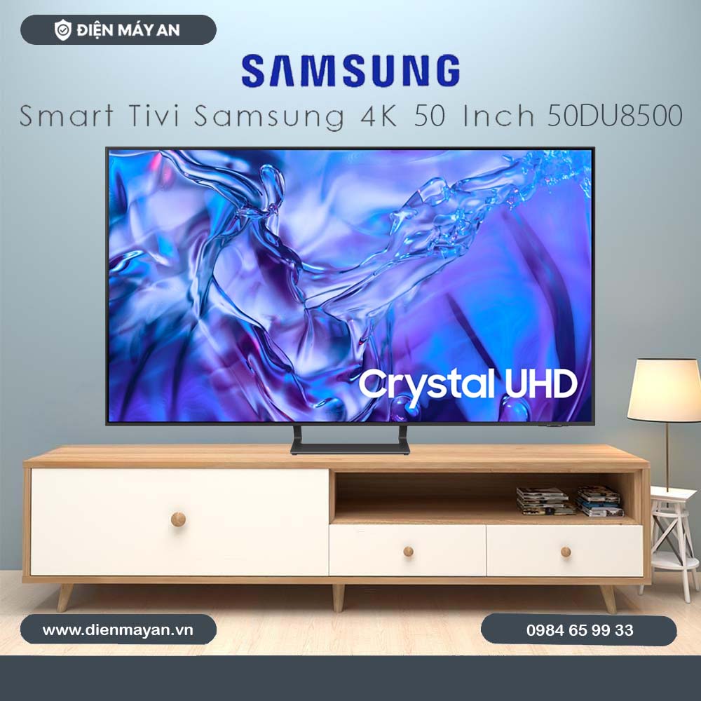 Smart Tivi Samsung 4K 50 Inch UA50DU8500 - Mới 2024