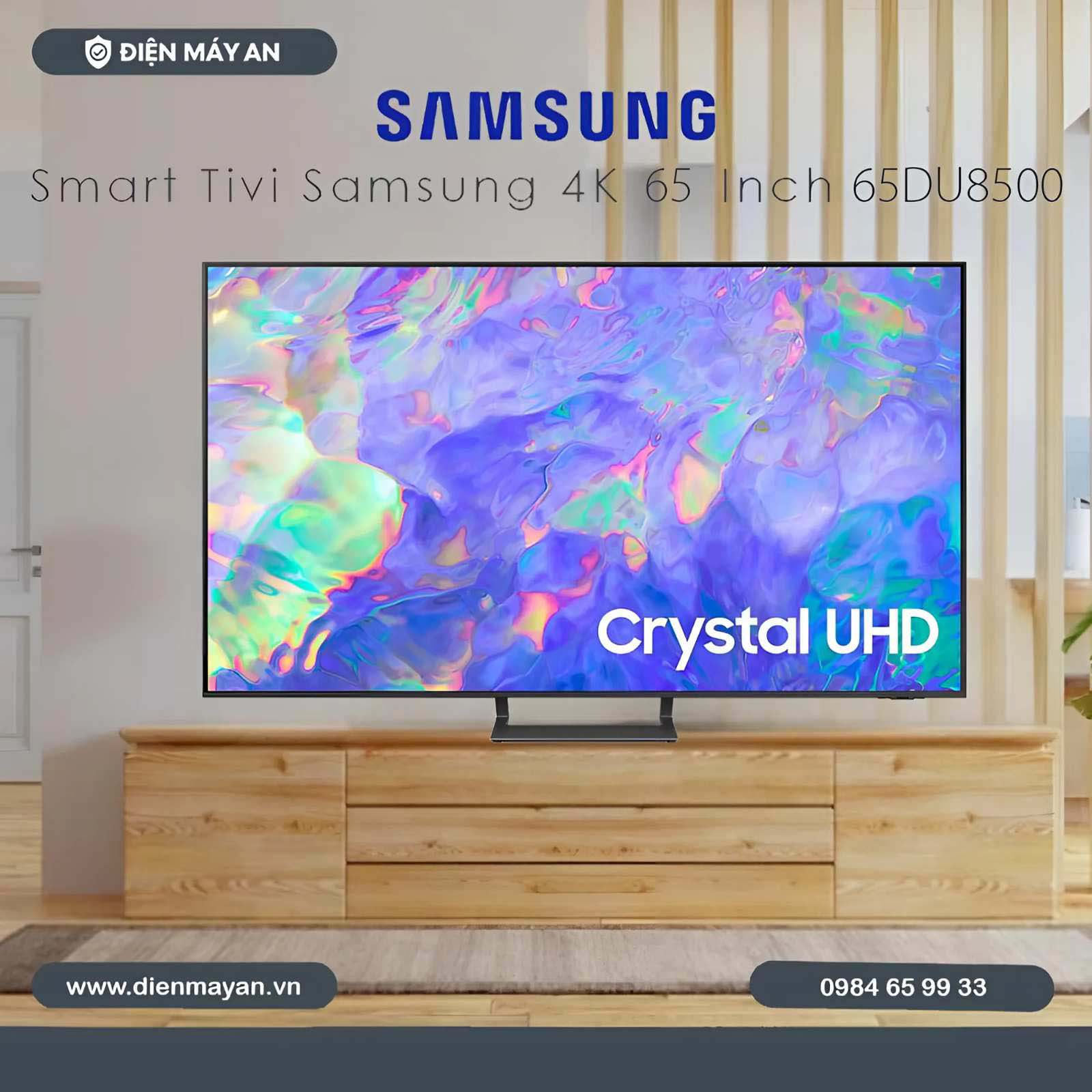 Smart Tivi Samsung 4K 65 Inch UA65DU8500 - Mới 2024