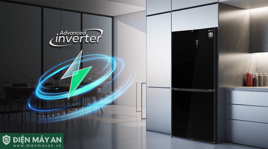 Máy nén tủ lạnh Casper RM-430PB được tích hợp công nghệ Advanced Inverter tiết kiệm điện