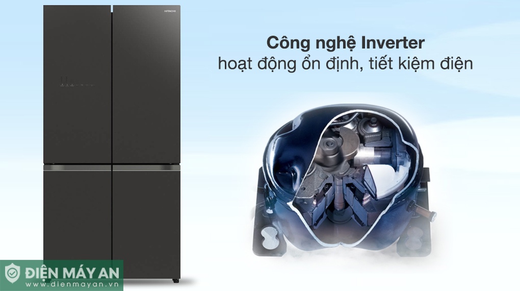 Công nghệ Inverter trên tủ lạnh WB640VGV0 GMG giúp thiết bị vận hành ổn định và tiết kiệm điện