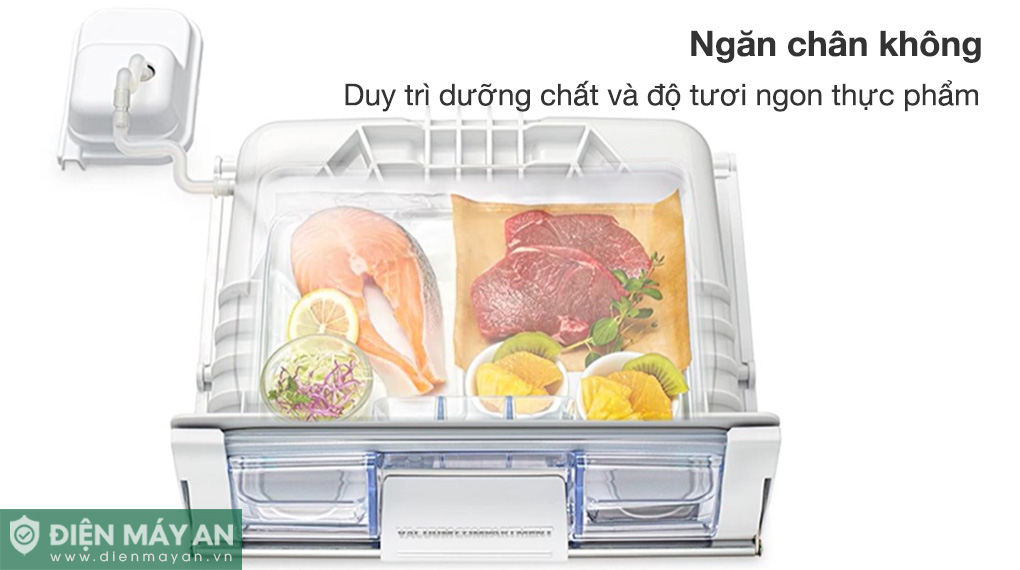 Ngăn chân không giữ lại chất dinh dưỡng và hương vị tươi ngon vốn có của thực phẩm trong suốt quá trình bảo quản