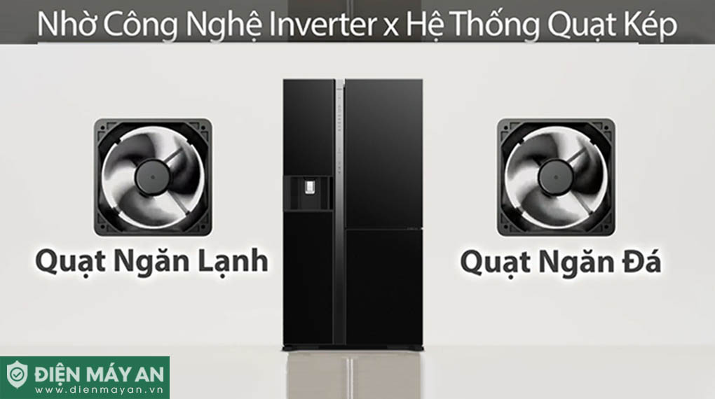 Sự hiệp đồng của các công nghệ tiên tiến như động cơ Inverter, hệ thống làm lạnh kép và lớp cách nhiệt VIP giúp tủ lạnh R-MX800GVGV0 tiết kiệm điện hiệu quả