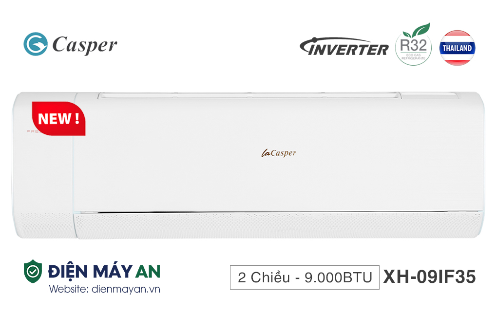 Điều Hòa LaCasper Inverter 9000 BTU 2 Chiều XH-09IF35