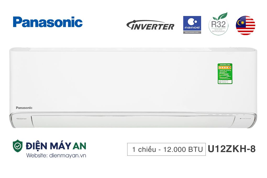 Điều hòa Panasonic 1 chiều Inverter 12000BTU CU/CS-U12ZKH-8