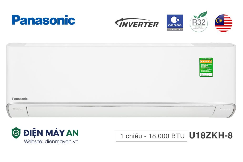 Điều hòa Panasonic 1 chiều Inverter 18000BTU CU/CS-U18ZKH-8