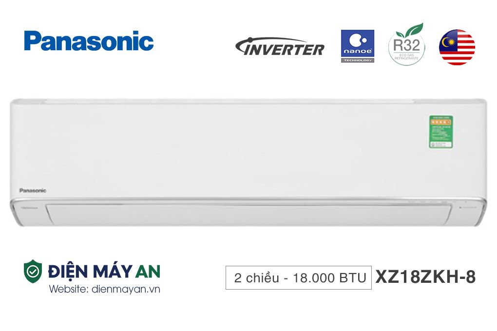 Điều hoà Panasonic Inverter 18000 BTU 2 chiều CU/CS-XZ18ZKH-8