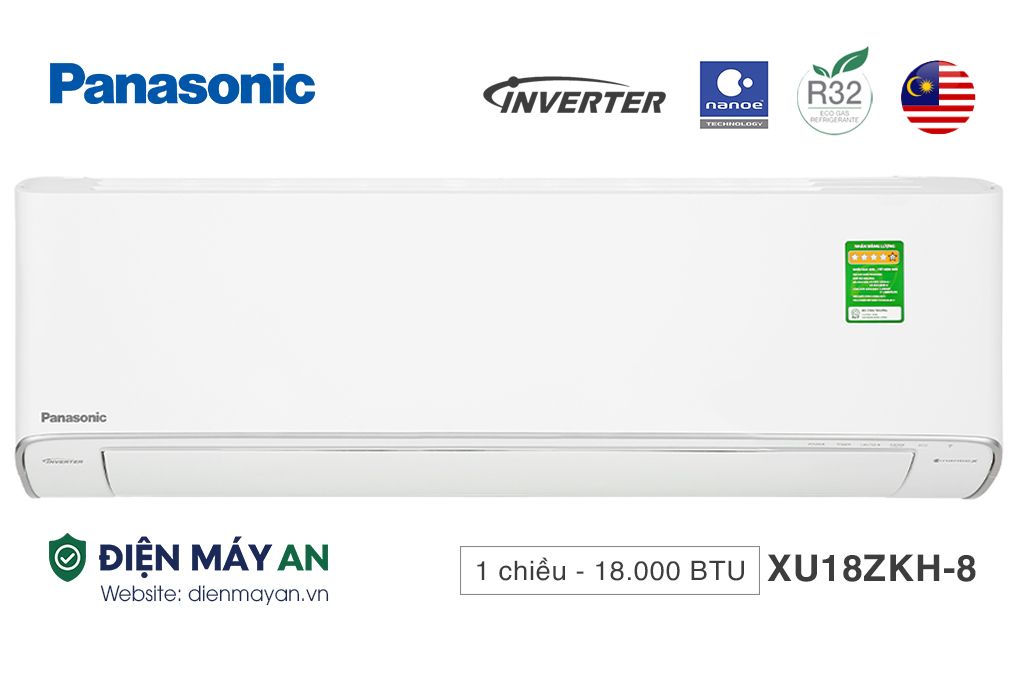 Điều hoà Panasonic Inverter 18000 BTU 1 chiều CU/CS-XU18ZKH-8