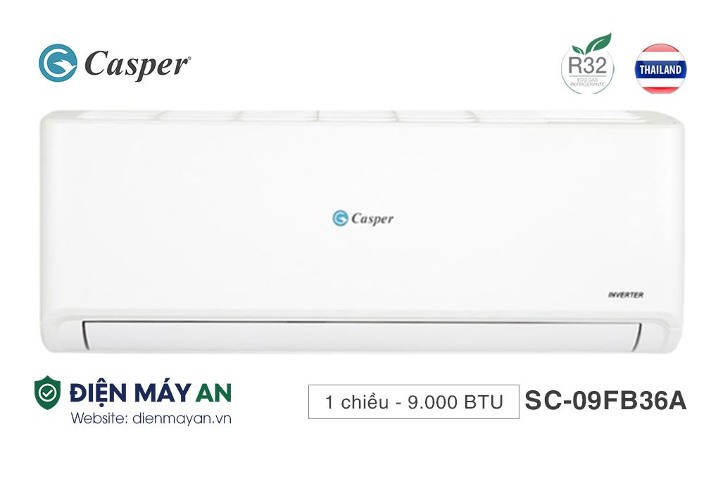 Casper 9000 BTU 1 chiều SC-09FB36A - Mới 2025