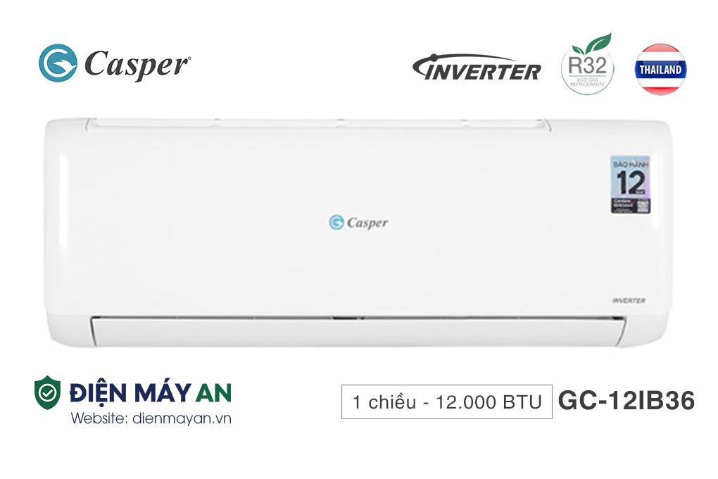 Casper Inverter 12000 BTU 1 chiều GC-12IB36 - Mới 2025