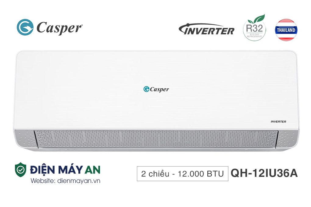 Casper Inverter 12000 BTU 2 Chiều QH-12IU36A - Mới 2025