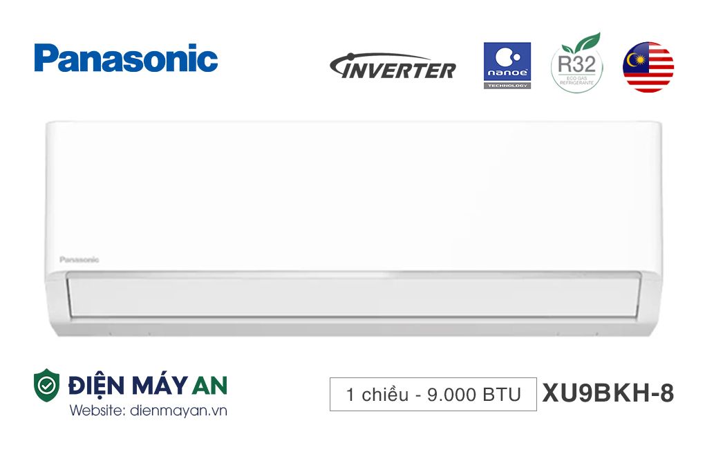 Panasonic Inverter 9000 BTU 1 Chiều CU/CS-XU9BKH-8 - Mới 2025