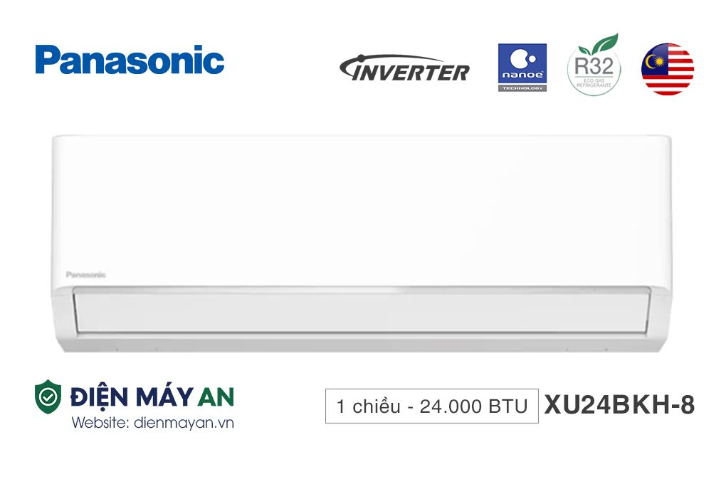 Panasonic Inverter 24.000 BTU 1 chiều CU/CS-XU24BKH-8 - Mới 2025