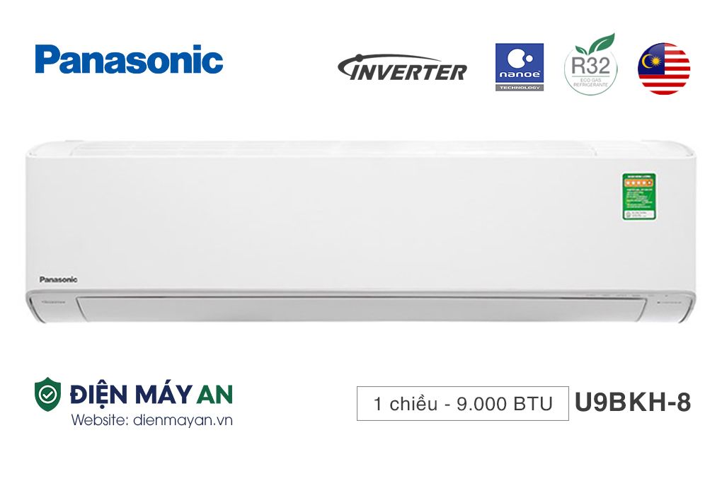 Panasonic Inverter 9000 BTU 1 Chiều CU/CS-U9BKH-8 - Mới 2025