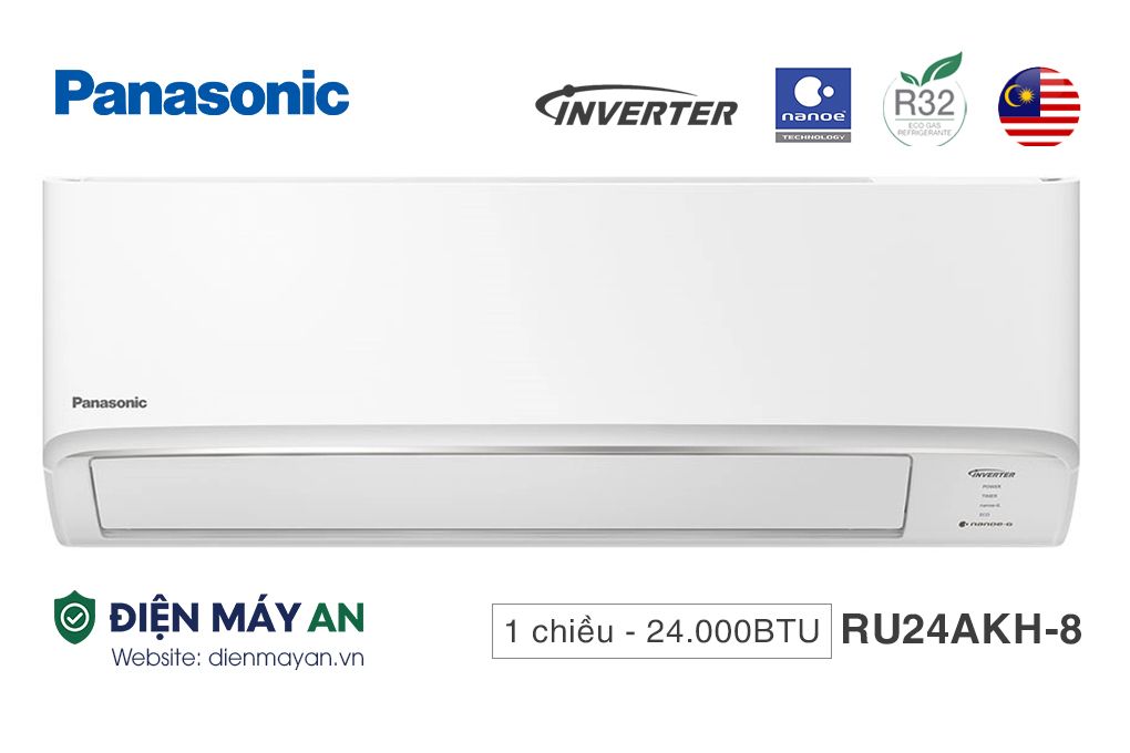 Điều hòa Panasonic 1 chiều Inverter 24000BTU CU/CS-RU24AKH-8