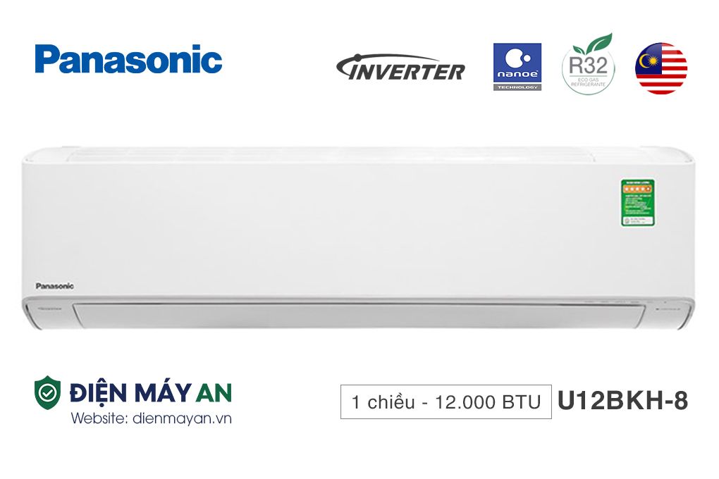 Panasonic inverter 12000 BTU 1 chiều CU/CS-U12BKH-8 - Mới 2025