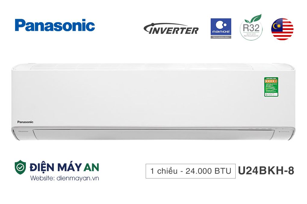 Panasonic Inverter 24000 BTU 1 chiều CU/CS-U24BKH-8 - Mới 2025