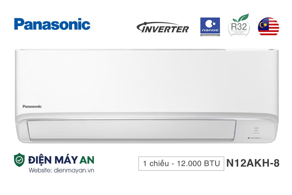 Panasonic 12000 BTU 1 chiều CU/CS-N12AKH-8 - Mới 2025