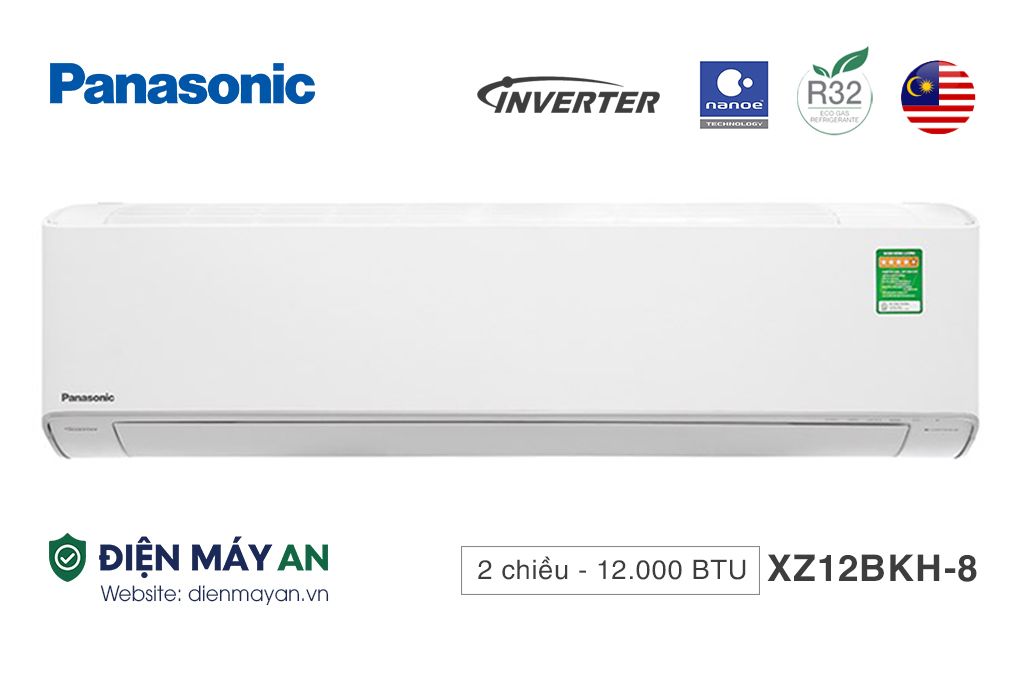 Panasonic Inverter 12000BTU 2 chiều CU/CS-XZ12BKH-8 - Mới 2025