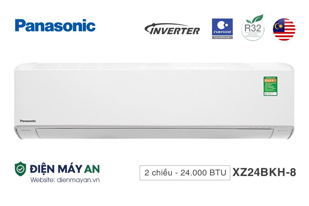 Panasonic  Inverter 24000 BTU 2 chiều CU/CS-XZ24BKH-8 - Mới 2025