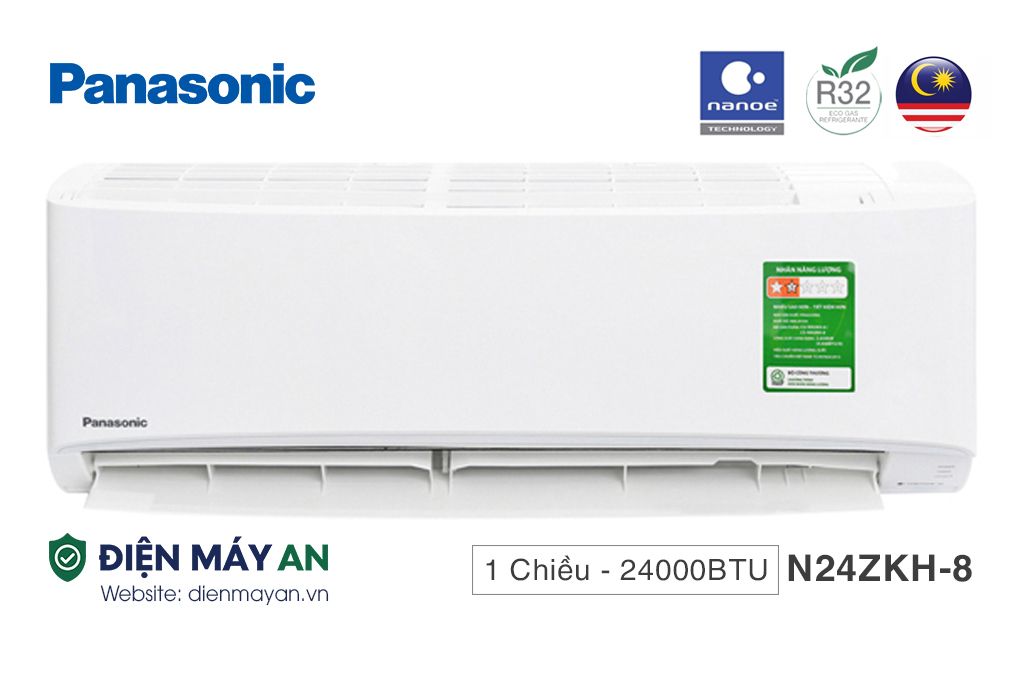 Điều hòa Panasonic 1 chiều 24000BTU CS/CU-N24ZKH-8