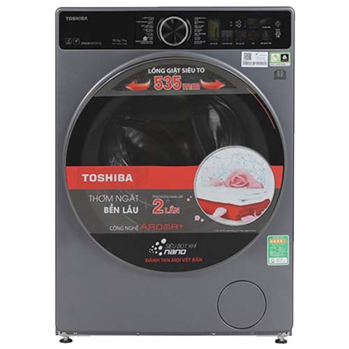 Máy giặt sấy Toshiba Inverter giặt 10,5 kg - sấy 7 kg TWD-T25BZU115MWV(MG)