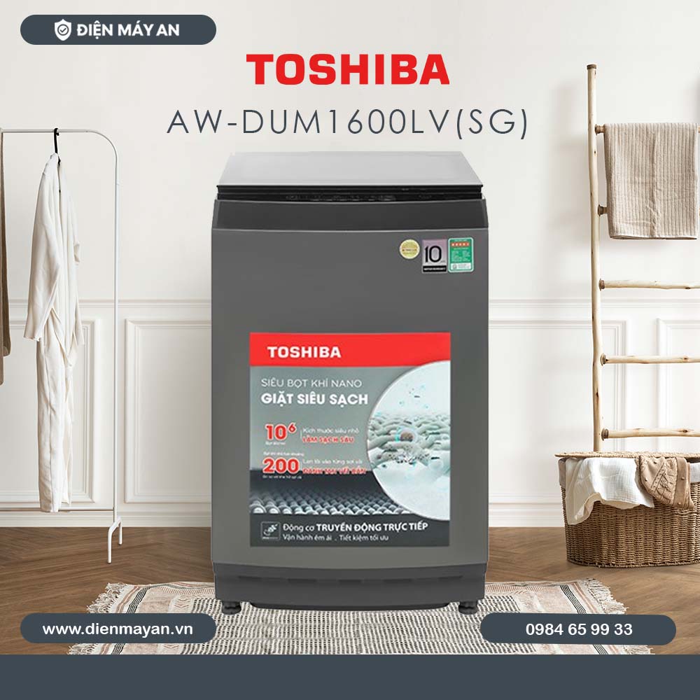 Máy giặt Toshiba Inverter 15 kg AW-DUM1600LV(SG)