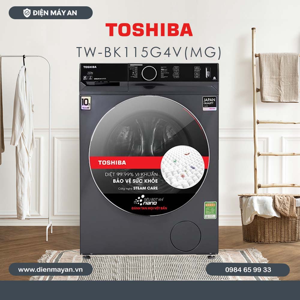 Máy giặt Toshiba Inverter 10.5 Kg TW-BK115G4V (MG)