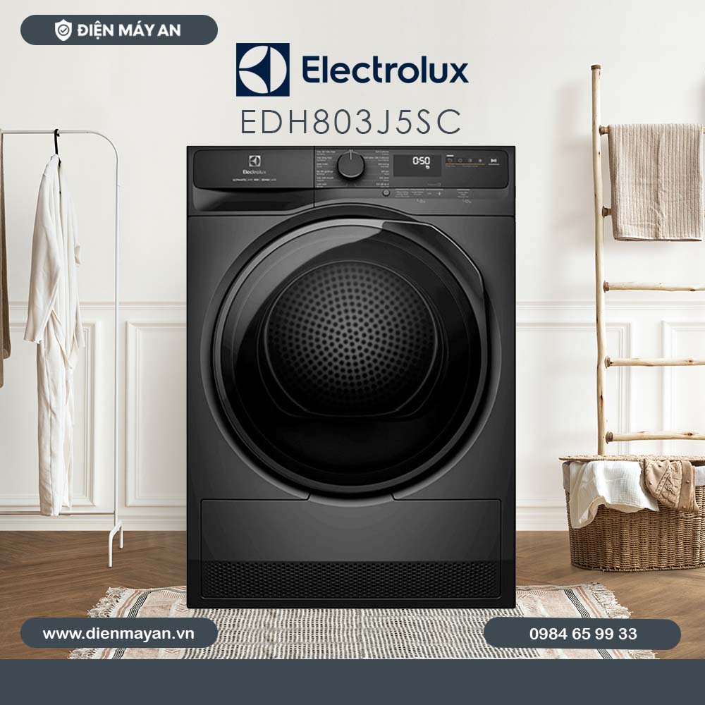 Máy sấy bơm nhiệt Electrolux UltimateCare 8 kg EDH803J5SC - Mới 2024