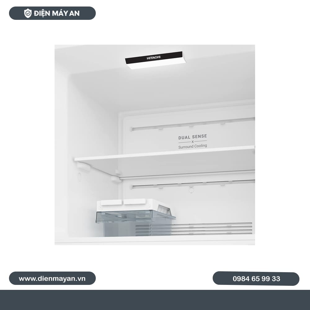 Tủ lạnh Hitachi Inverter 374 lít HRTN6408SGBKVN