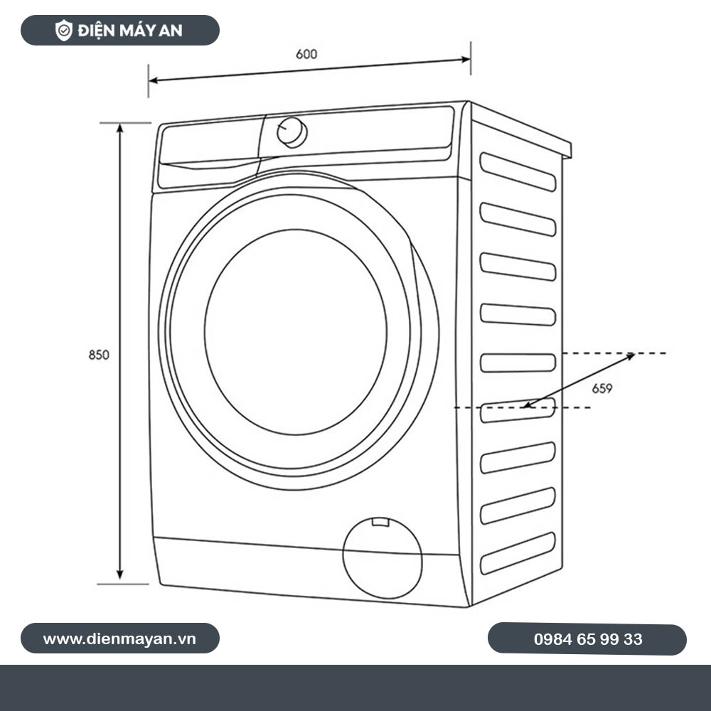 Máy giặt Electrolux UltimateCare 500 Inverter 9 kg EWF9023P5SC - Mới 2024