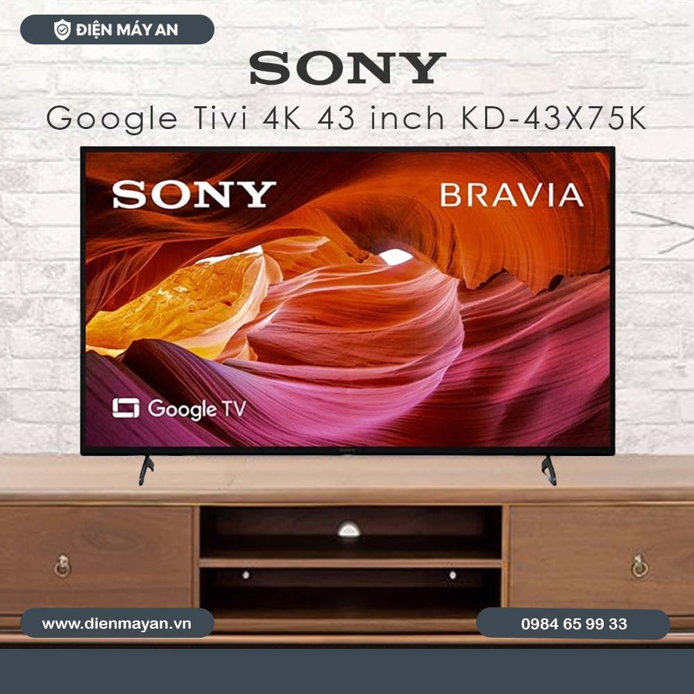 Google Tivi Sony 4K 43 inch KD-43X75K