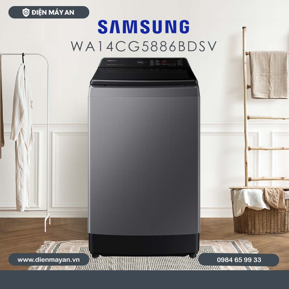 Máy giặt Samsung Inverter 14kg WA14CG5886BDSV