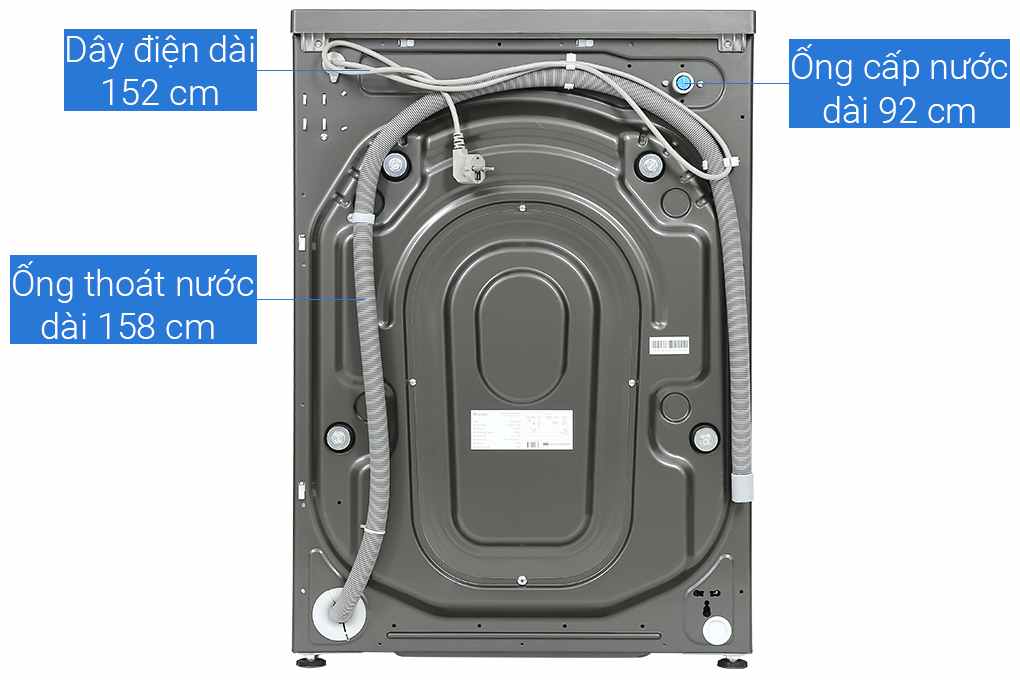 Máy giặt cửa trước Casper Inverter 10.5 kg WF-105I150BGB