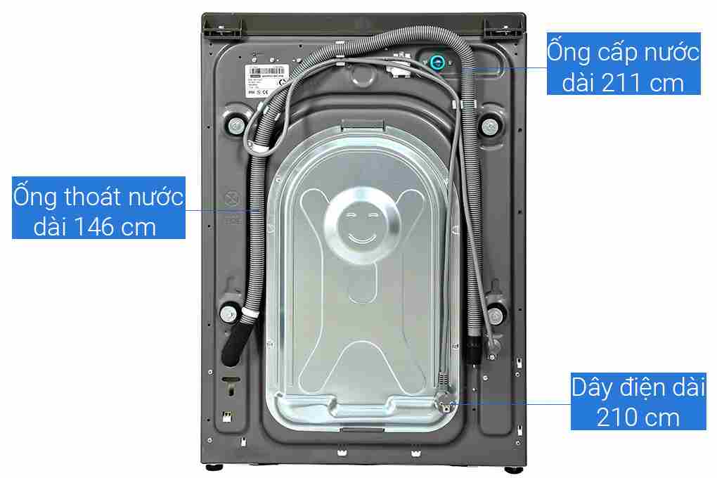 Máy giặt sấy Samsung AI Inverter 11kg Sấy 7kg WD11T734DBX/SV