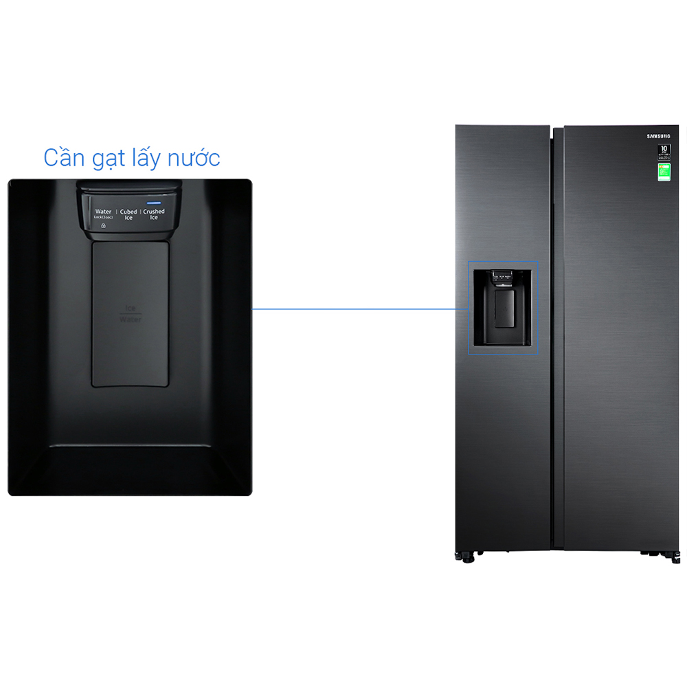 Tủ lạnh Samsung Inverter 635 lít Side By Side RS64R5301B4/SV