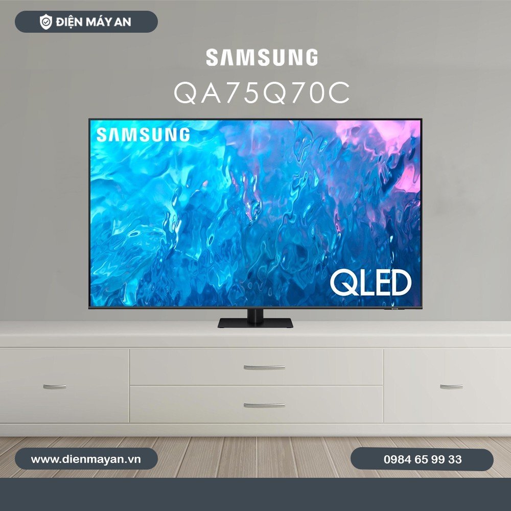 Smart Tivi QLED 4K 75 inch Samsung QA75Q70C - Mới 2023