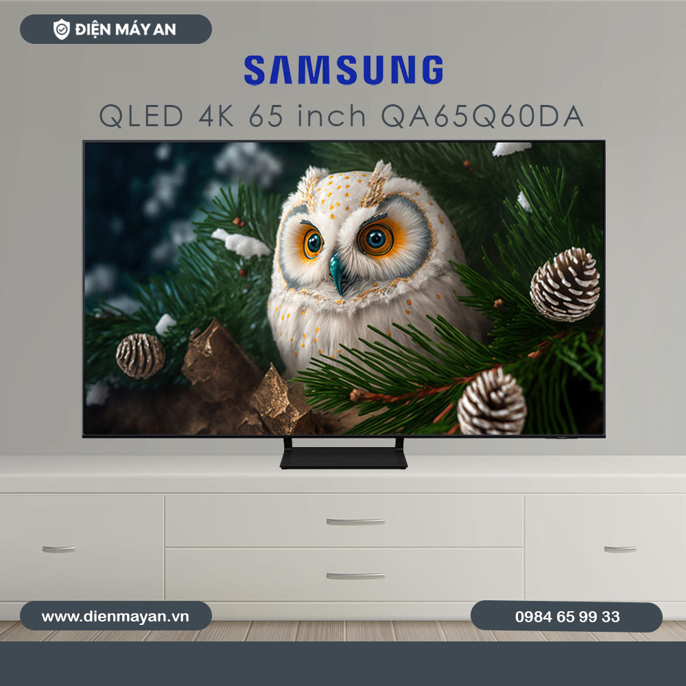 Smart Tivi QLED Samsung 4K 65 inch QA65Q60D - Mới 2024