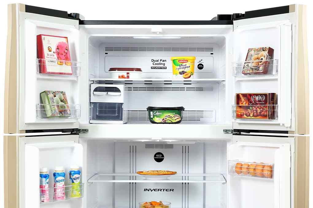 Tủ lạnh Multi Door Hitachi Inverter 509 lít R-FW650PGV8 GBK