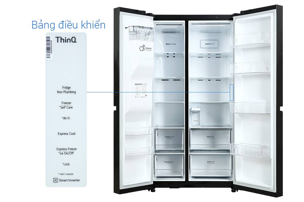 Tủ lạnh Side by Side LG Inverter 635 Lít GR-D257MC