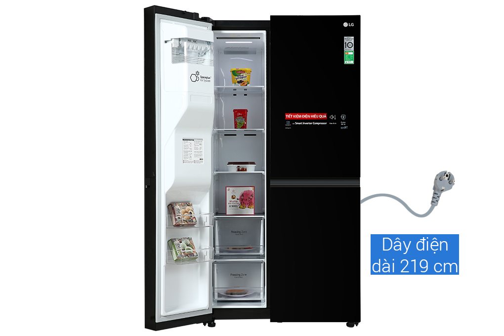 Tủ lạnh Side by Side LG Inverter 635 Lít GR-D257WB