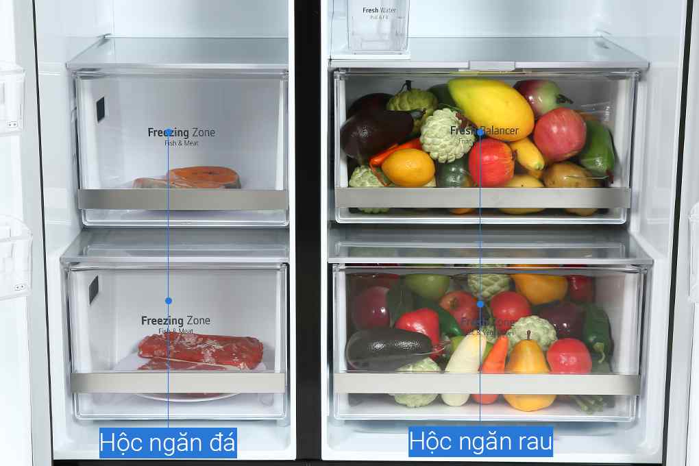 Tủ lạnh Side by Side LG Inverter 635 lít GR - X257MC